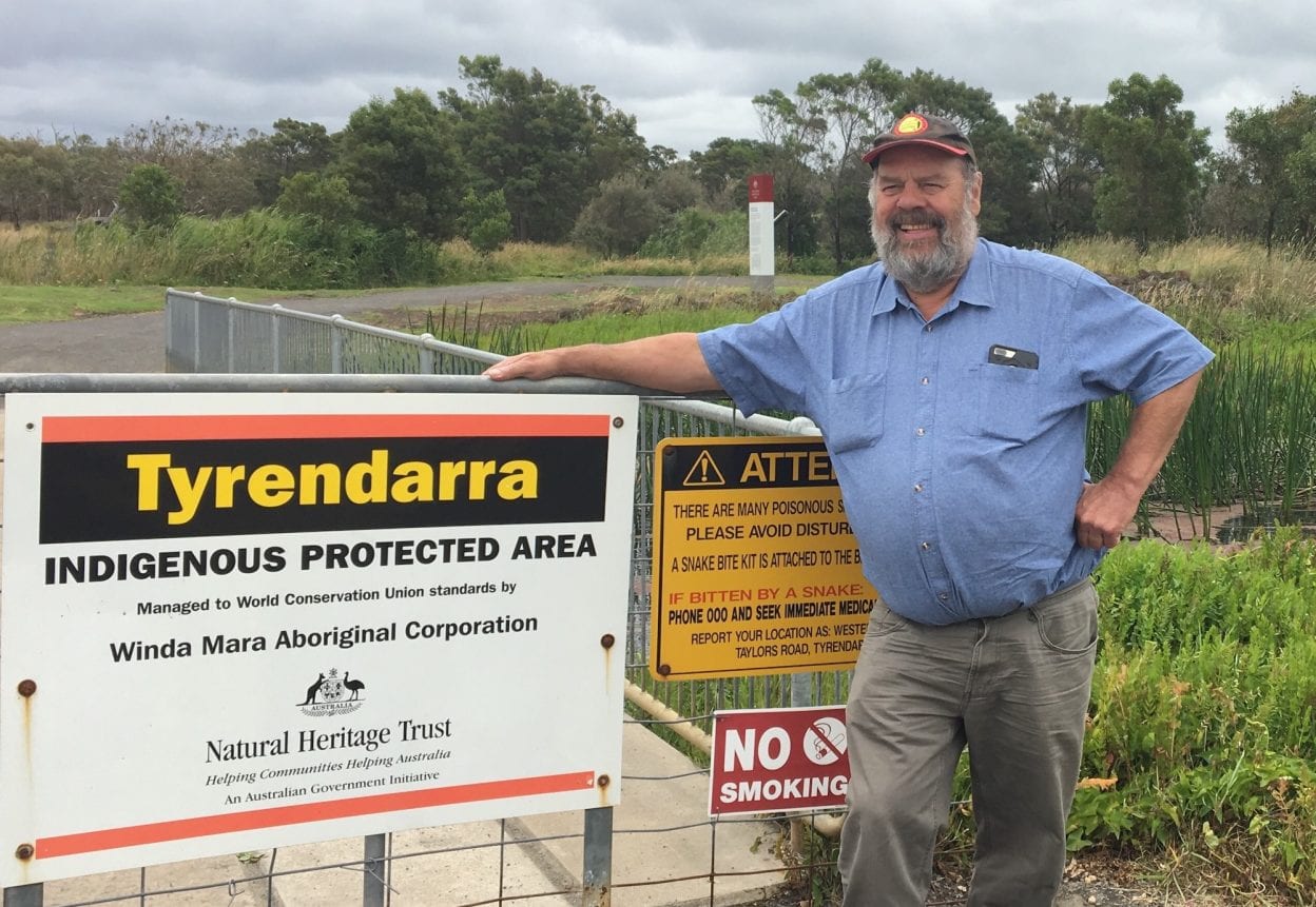 Image of Denis Rose – Credit Tanya Loos and Gunditj Mirring Traditional Owner Aboriginal Corporation. 