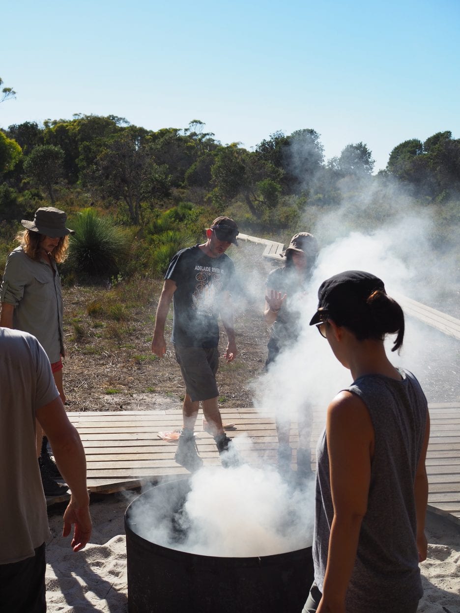 smoke ceremony wukalina walk