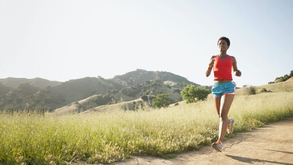 Trail Running for exercise. AllTrails.