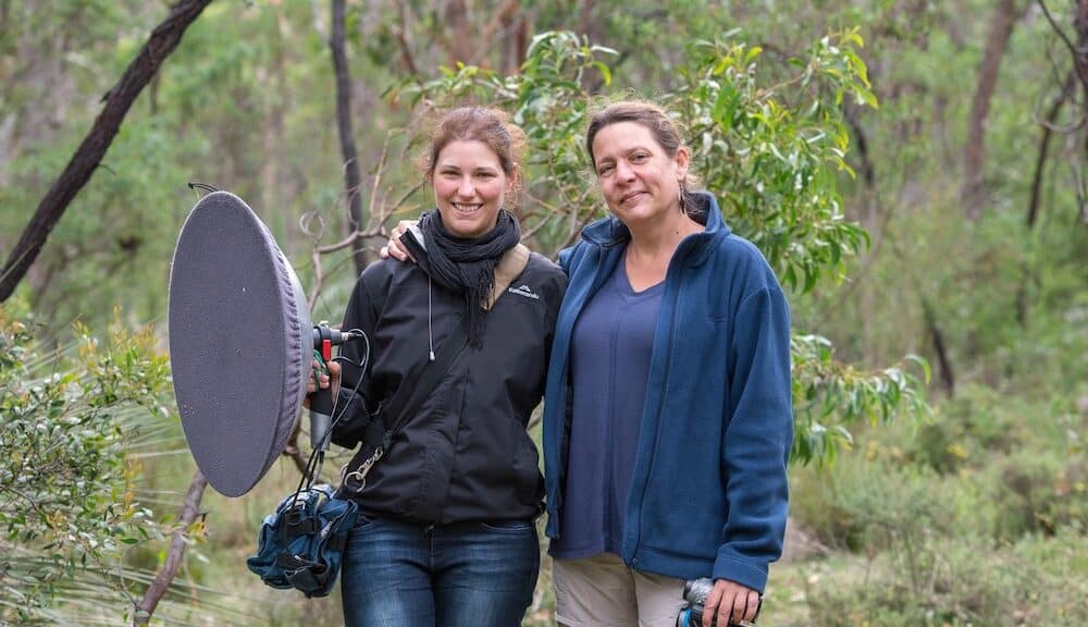 Flinders University avian ecology experts, Professor Sonia Kleindorfer and Dr Diane Colombelli-Négrel