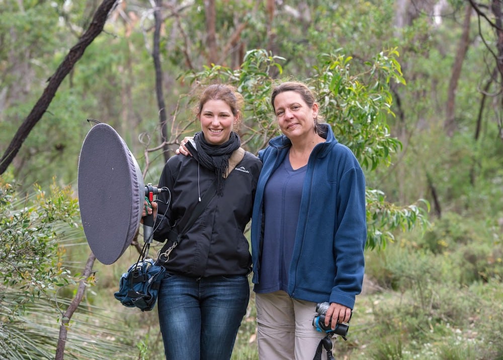 Flinders University avian ecology experts, Professor Sonia Kleindorfer and Dr Diane Colombelli-Négrel