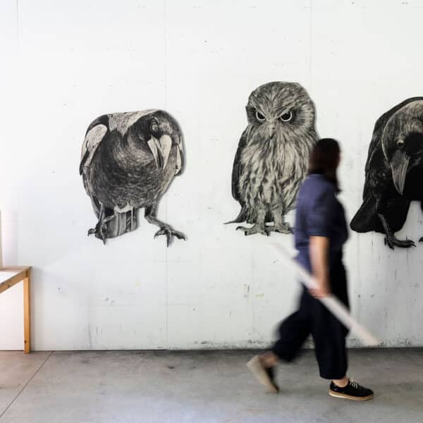 Work in progress for Watching in Anna Louise Richardson’s studio, photo: Bo Wong.
