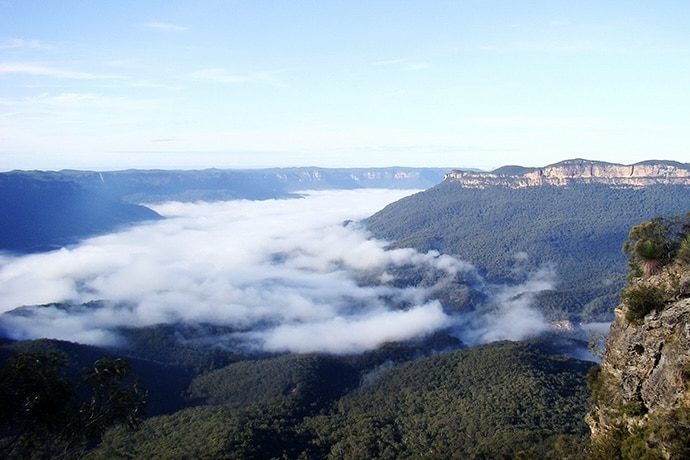 Echo Point lookout, Blue Mountains National Park Credit: Stephen Alton/DPE