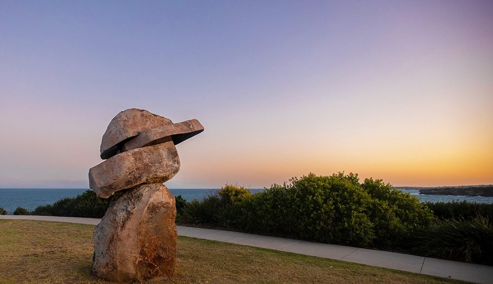 John Petrie, ‘23.5°’, Sculpture by the Sea, Bondi 2023. Photo Charlotte Curd