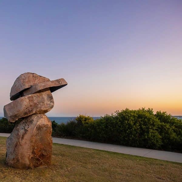 John Petrie, ‘23.5°’, Sculpture by the Sea, Bondi 2023. Photo Charlotte Curd