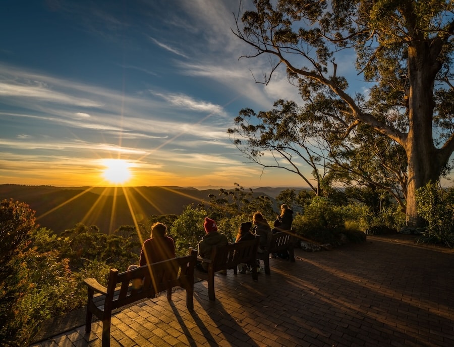 Binna Burra Terrace Sunset View