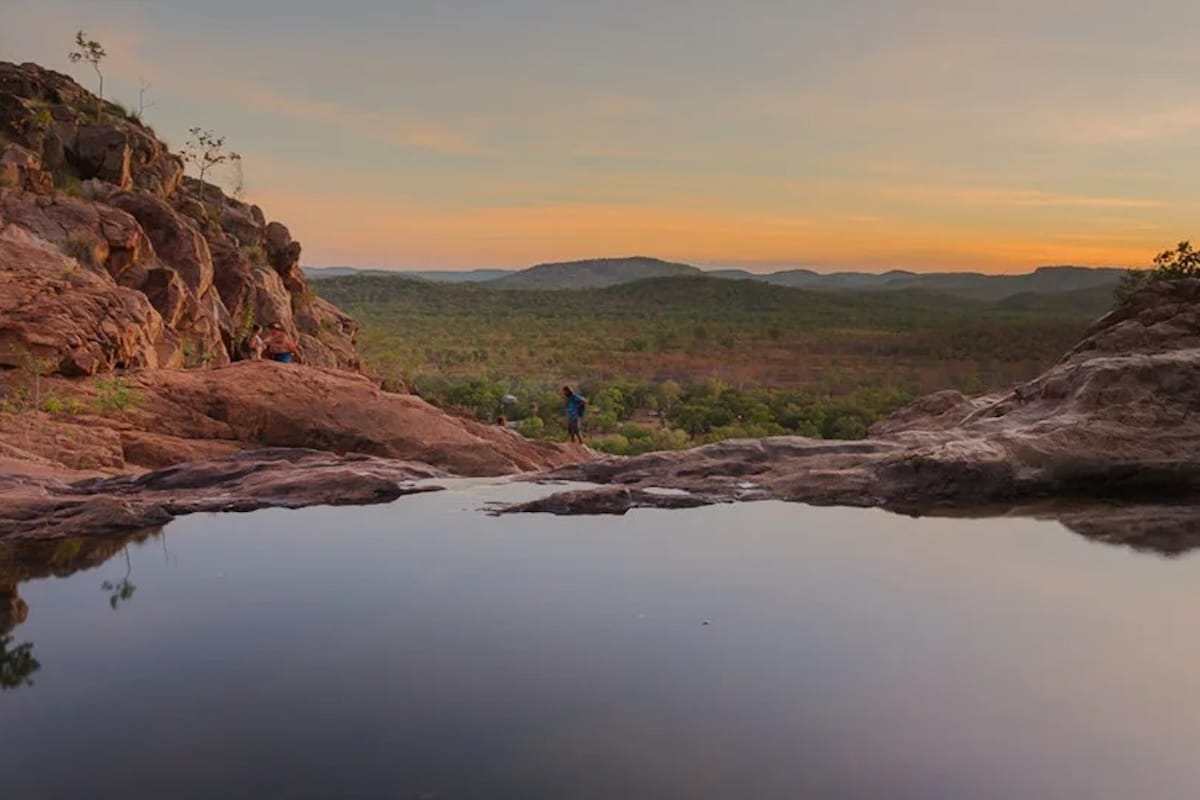 Gunlom Falls Upper Pools, Kakadu National Park (Supplied: Kakadu Tourism).